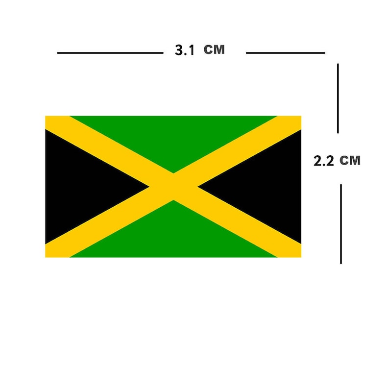 4 X JAMAICAN Flag Iron on Screen Print Transfers for Fabrics Etsy
