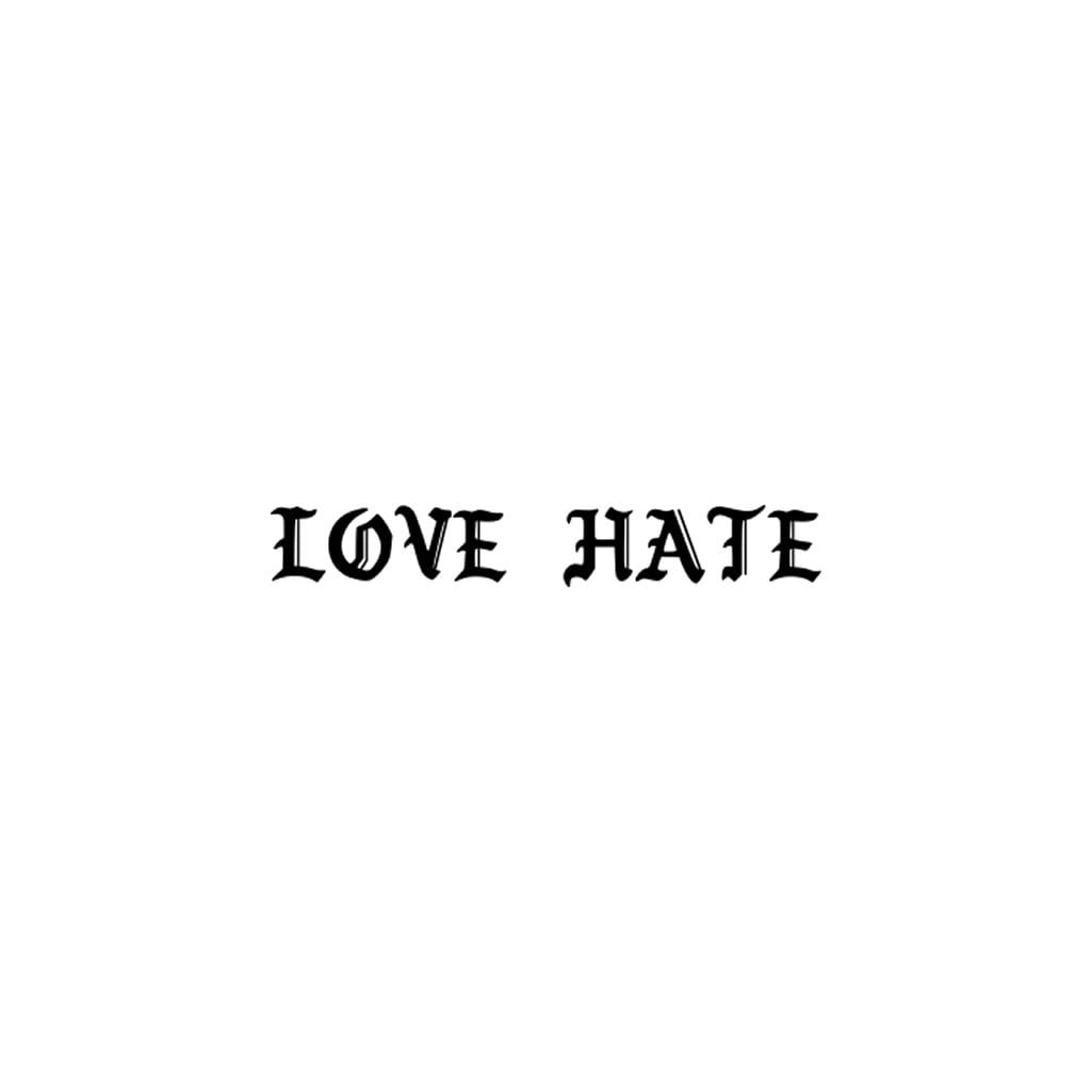 Love Hate Tattoo Images Browse 421 Stock Photos  Vectors Free Download  with Trial  Shutterstock