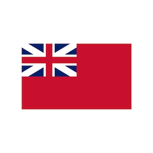 2 x Rotes Ensign of Great Britain Flag Bügelbild Siebdruck Transfers für Stoffe Sailor Flag