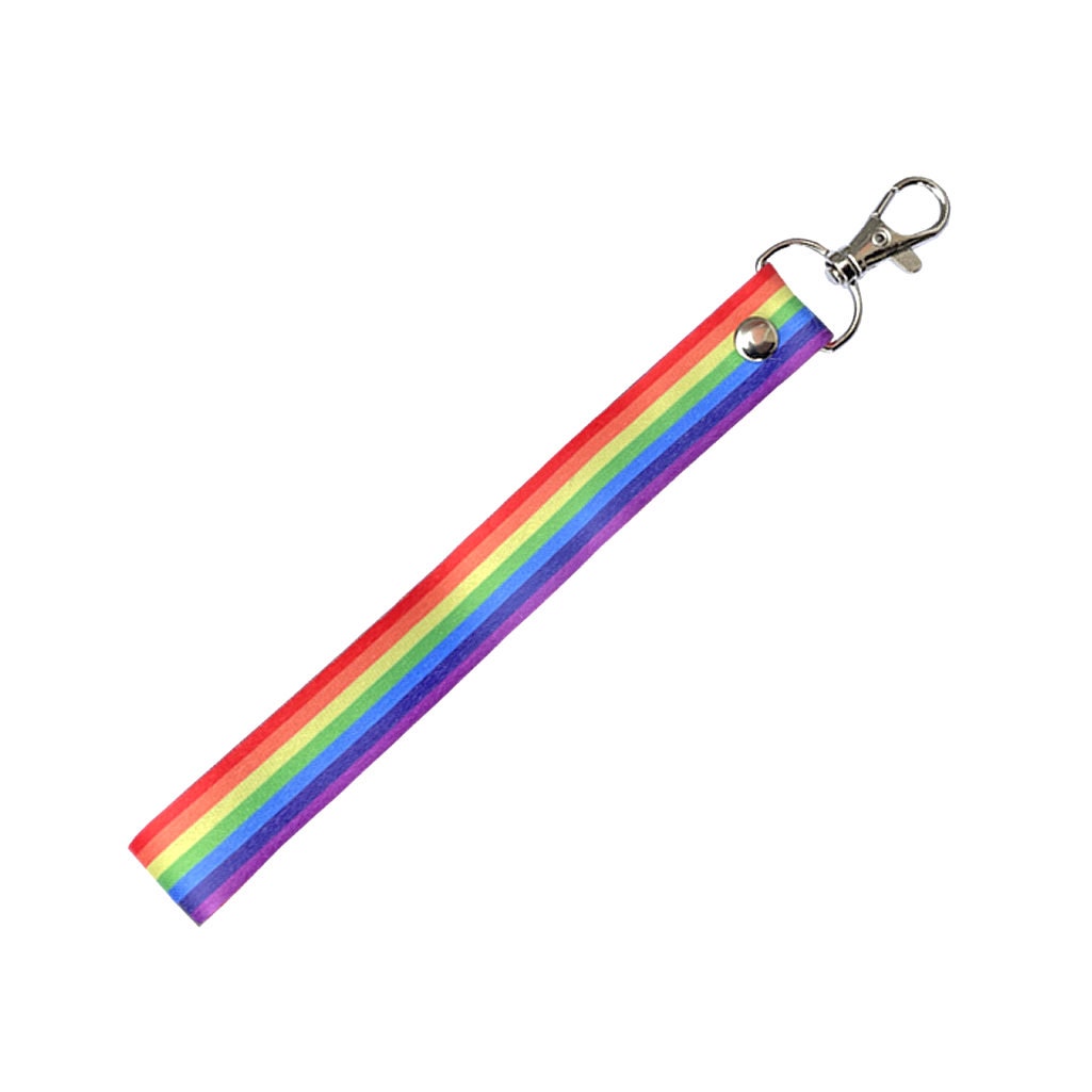 Pride Key LGBT RAINBOW Key Chain Keyring Luggage Tag Zipper Pull Bag GAY Pride ...