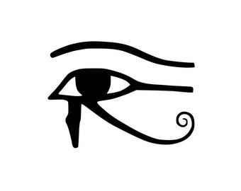 2 x Eye of Horus Iron on Transfer for fabric Egypt Goddess sign Eye of Ra