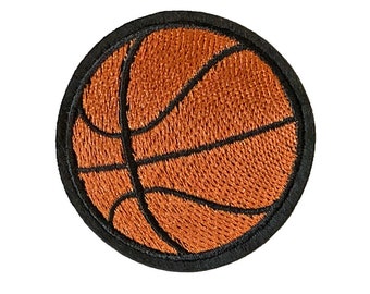 Basketball Embroidery Iron on or Sew on Patch sport Badge - Brand New