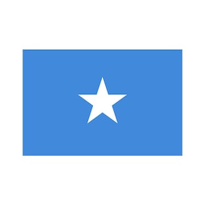 Satz von 2 x Somalia Flagge Eisen auf Sieb Druck Transfers für Stoffe Maschine waschbar Somali Flagge Patch