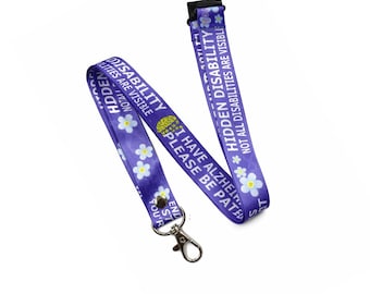 Collana Ciondolo Nastro Viola Consapevolezza Epilessia - Gioiello In Acciaio Inox, Regalo Di Sostegno