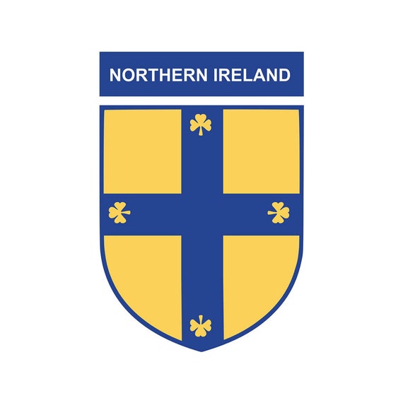 NORTHERN IRELAND FLAG embroidered iron-on PATCH IRISH UK UNITED KINGDOM IRISH