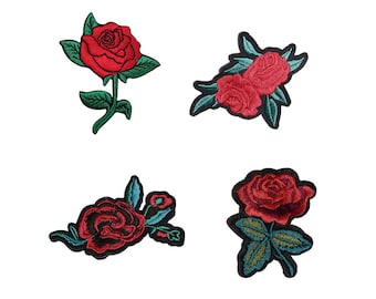 Patch Termoadesive Coppia Di Toppe Floreali Ricamate Con Api | Per Applicare A Caldo Su Jeans, Borse, Giacche Patch Ape E Fiori - Foto 5