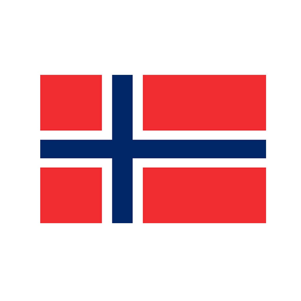 ノルウェー国旗 アイロンプリント スクリーンプリント 布用 洗濯機洗い