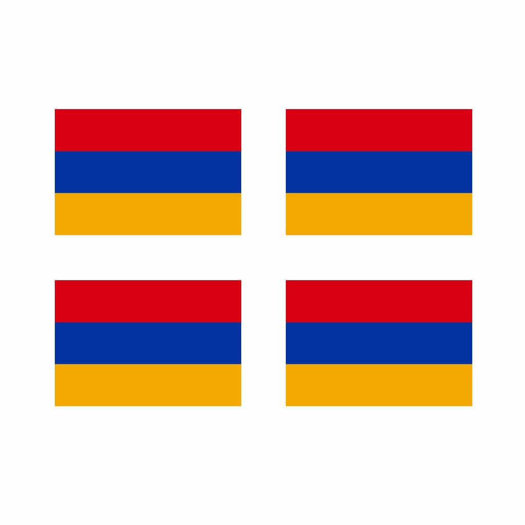 Patch Termoadesiva O Da Cucire Bandiera Armenia 9x6 Cm - U24 - 2
