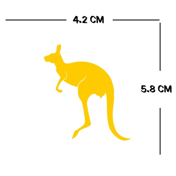 カンガルー アイロン転写 布用 オーストラリア国獣パッチ - Etsy 日本