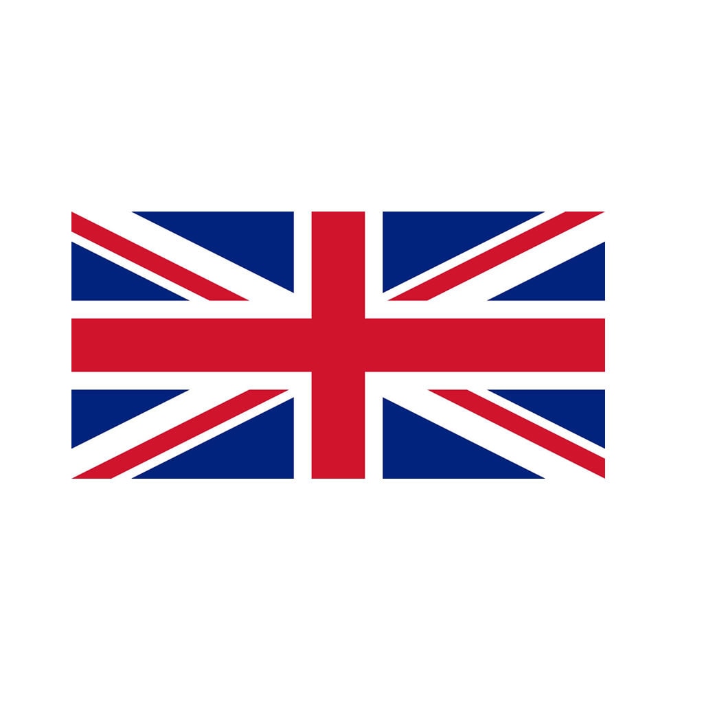 UNITED KINGDOM FLAG BLACK BORDER 2" Iron On Embroidered Patch UK 