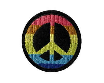 Rainbow Peace borduurwerk opstrijkbare of naai de patch lgbtq gay pride - gloednieuw