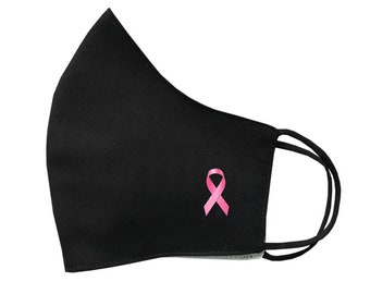 Cancer Awareness Face Mask Protective Covering Washable Reusable Breathable Cover Pink Ribbon