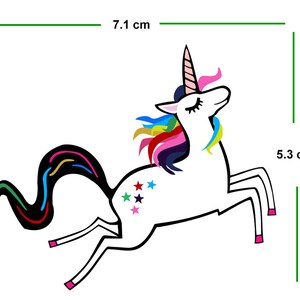 Set of 2 Unicorn DIY Iron on Screen Print Transfer for Fabrics Machine ...