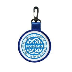 Scotland Celtic symbol Luggage Tag Pull Bag Key Ring Keyring Scottish Symbol