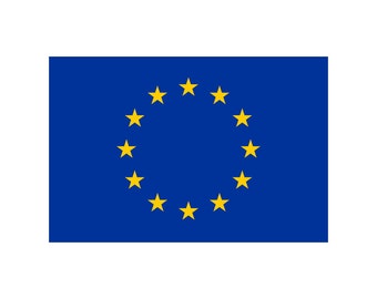 ENSEMBLE DE 4X Europe FLAG Transferts thermocollants sur sérigraphie pour tissus Union européenne