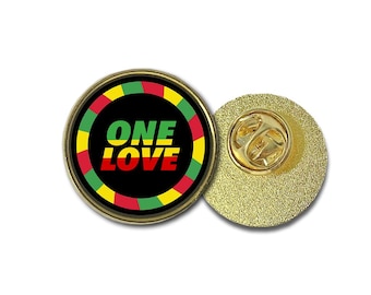 pins pin's flag badge metal lapel hat button lion rasta haile selassie reggae