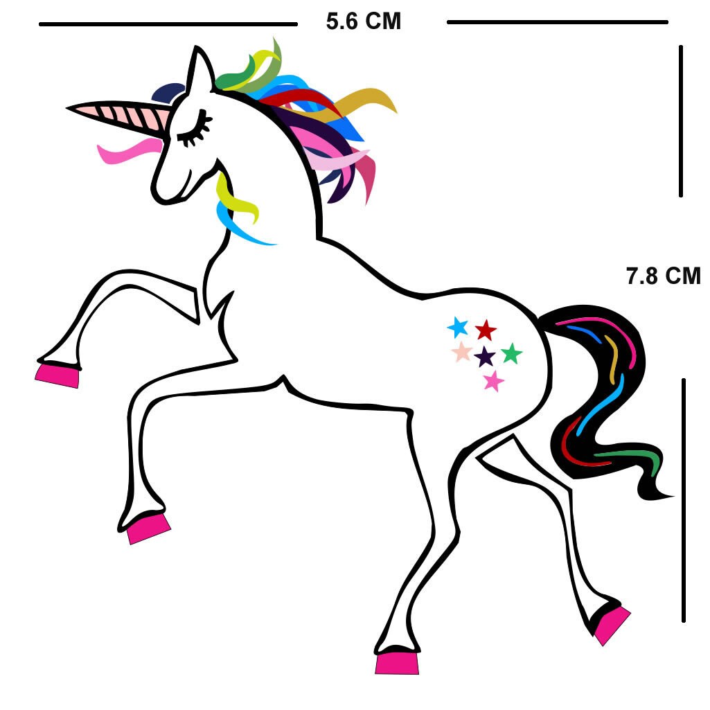 Set of 4 Unicorn / Rainbow Diy IRON ON Screen Print Transfer - Etsy UK