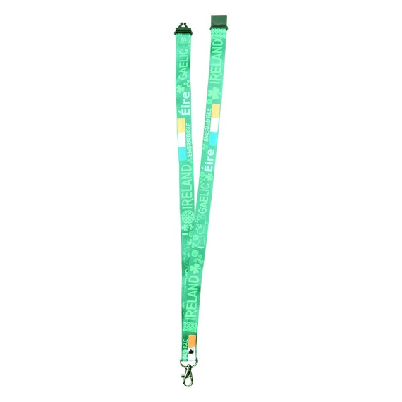 Irland Lanyard - Halsband, ID HOLDER Sicherheitsausreißerclip Irische Symbole - Schweiz