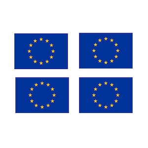 ヨーロッパの国旗 一時的なタトゥー 4枚セット 防水 1週間持続 国別サポート EU国旗 ヨーロッパ