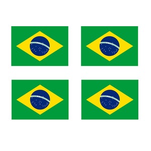 Hierro de la bandera de Brasil en las transferencias de impresión de pantalla para telas lavables a máquina Parche de la bandera brasileña
