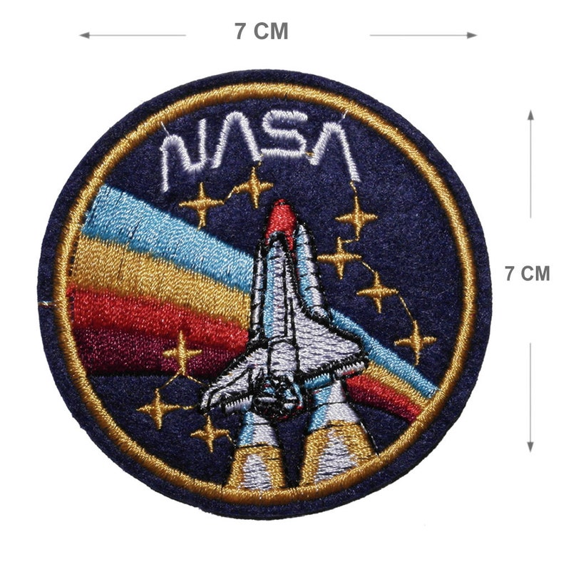 Set of 7 Astronaut Iron / Sew on Embroidered Patch Badge Embroidery ...