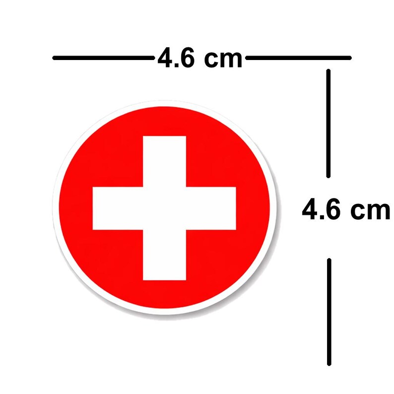 Red Cross Sign Sticker 4 PACK Medical Symbol Red Cross Waterproof Matte Vinyl Sticker - Etsy
