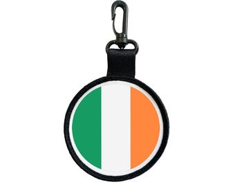 Ireland Flag Luggage Tag Pull Bag Key Ring Keyring Irish team