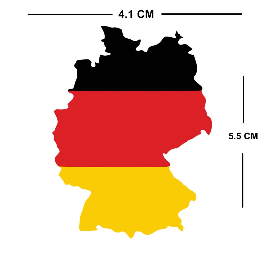 German Map IRON on Screen Print Transfer Patch Applique Motif Germany ...