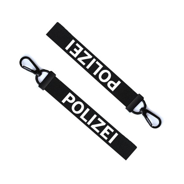 Polizei Key Chain Key ring Luggage Tag Zipper Pull Police Key Tag