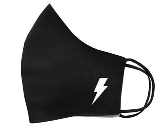 Lightning Bolt Mask Protective Covering Washable Reusable Breathable