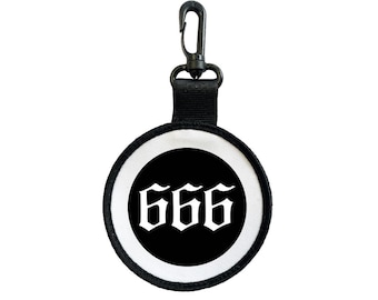 666 Tag Pull Bag Key Ring Keyring Number of the Beast Devil - Etsy
