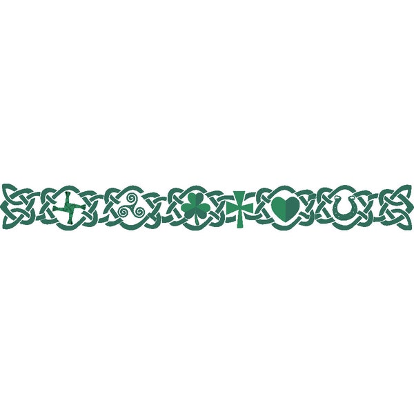 Ireland Armband Temporary Tattoo Waterproof Irish shamrock cross lucky heart Symbol