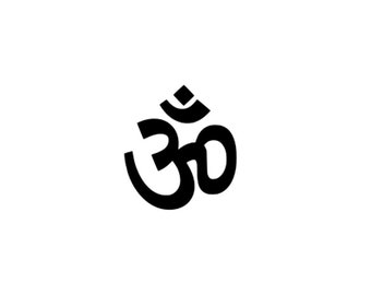 OM Semi Permanent temporary Tattoo Waterproof Lasts 1 - 2 weeks Hindu Symbol