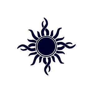 2 x Sol Tillfälliga Tatueringar Varar 1 vecka Hippie