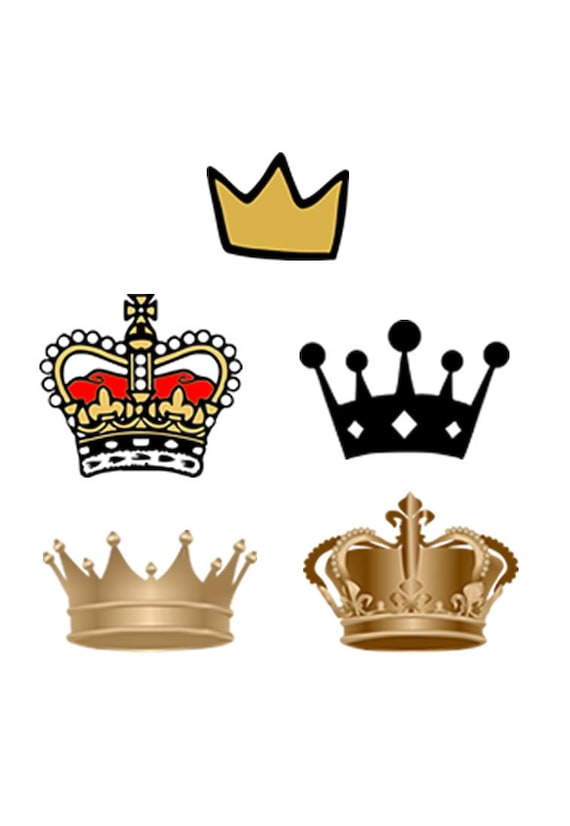 Prince And Princess Crowns Tattoo
