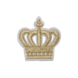 Gold Krone Aufnäher / Aufnäher Stickerei Krone zum Aufbügeln