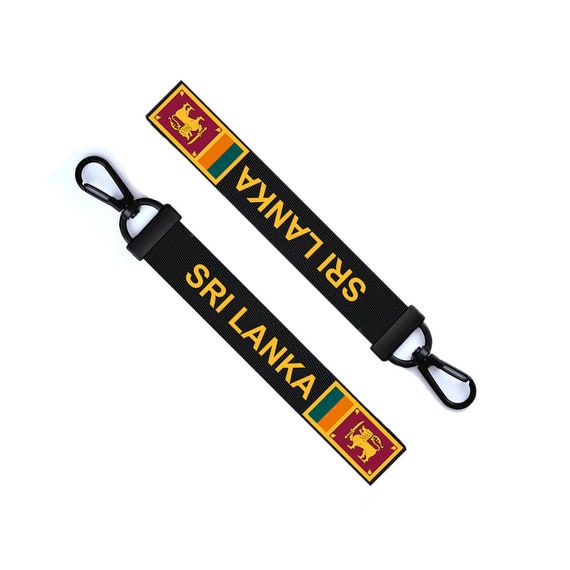 Sri Lanka Flag Key Chain Keyring Luggage Tag Zipper Pull Bag Etsy UK