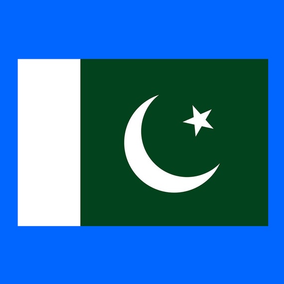 Pakistan Flag Iron on DIY Screen Print for fabric Transfer Pakistani Flag patch 