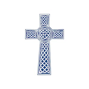 Set of 2 x Celtic Cross Semi Permanent temporary Tattoo Waterproof Lasts 1 - 2 weeks Christian Cross