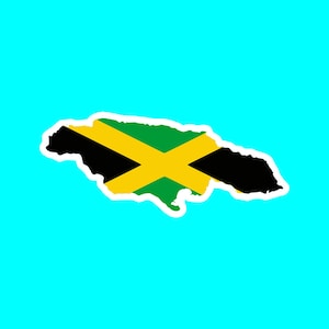 Jamaïque carte drapeau fer sur transfert pour tissu carte jamaïcaine patch
