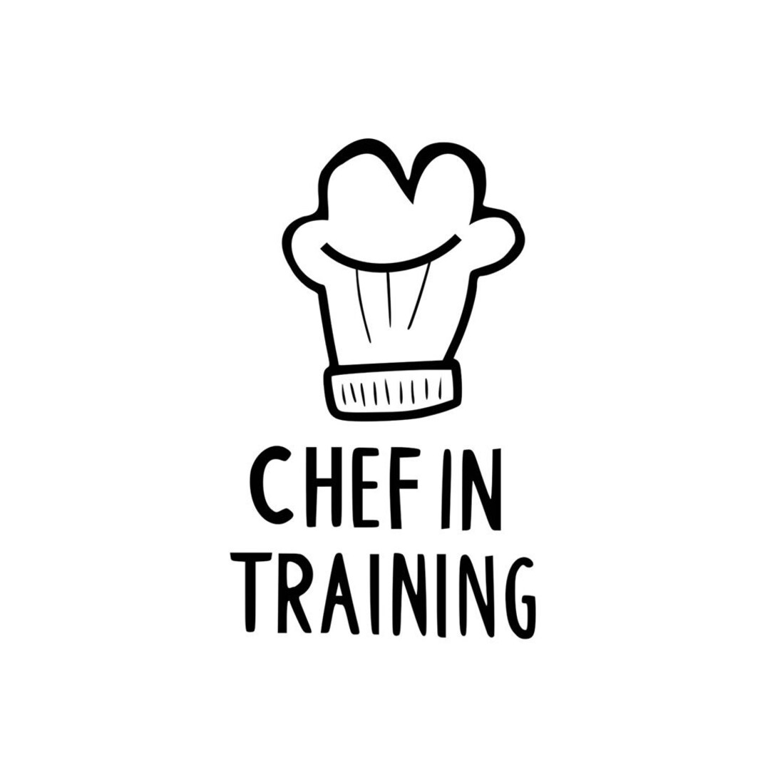 Chef in Training Iron on Screen Print Transfers for Fabrics Machine