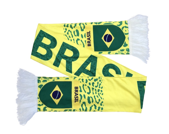 Brazil National Team Supporter Scarf Football Soccer World Cup Football Scarf for Sporting Events Fans