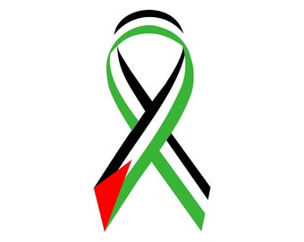 2X Free Palestine Iron on ribbon Screen Print transfer for fabric Machine Washable Palestine Flag