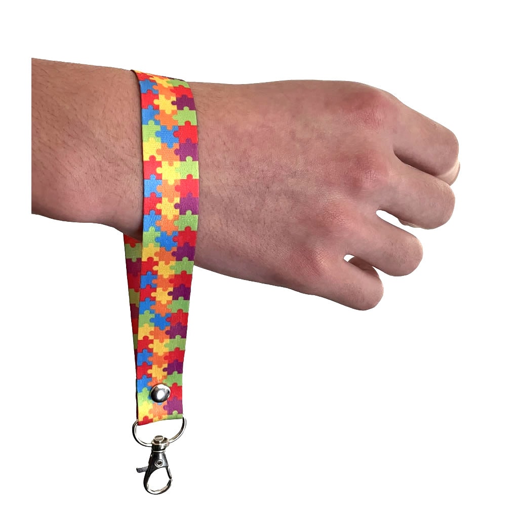 Autismus-Bewusstsein Lanyard 20 Mm Breit Mit Sicherheitsverschluss – Hochwertiges Band Für Schlüssel & Ausweise