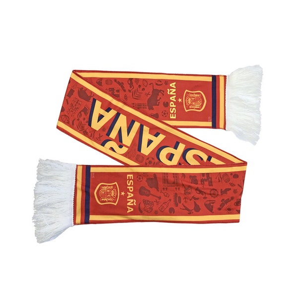 Spain National Team Supporter Scarf Football Soccer World Cup Football Scarf for Sporting Events Fans