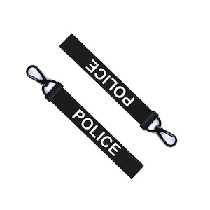 Police Key Chain Key ring Luggage Tag Zipper Pull