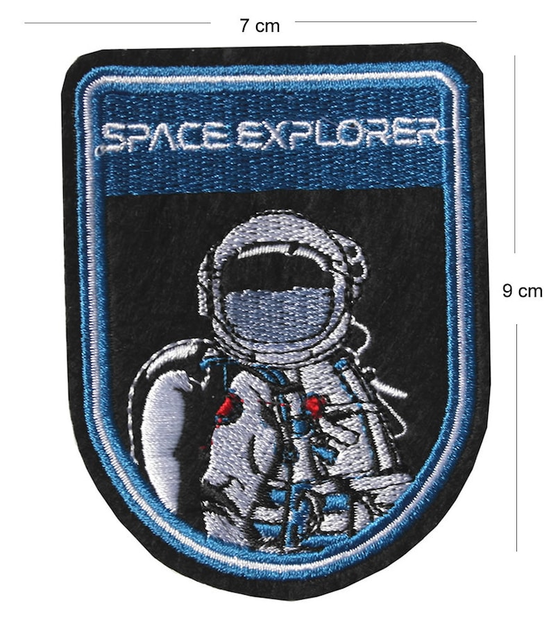 Astronaut Space Explorer Iron / Sew on Embroidered Patch Badge Etsy