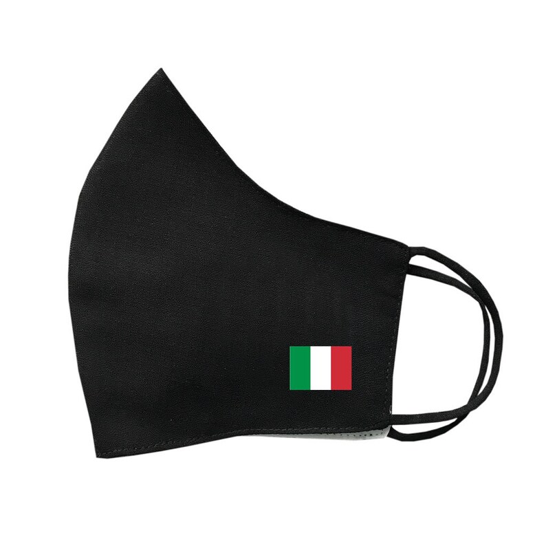 Italy Flag Mask Protective Covering Washable Reusable Breathable Italian Flag image 1