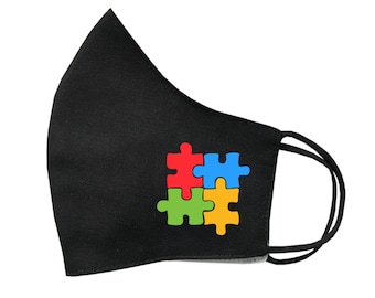 Autism Awareness Face Mask Protective Covering Washable Reusable Breathable Cover jigsaw puzzle