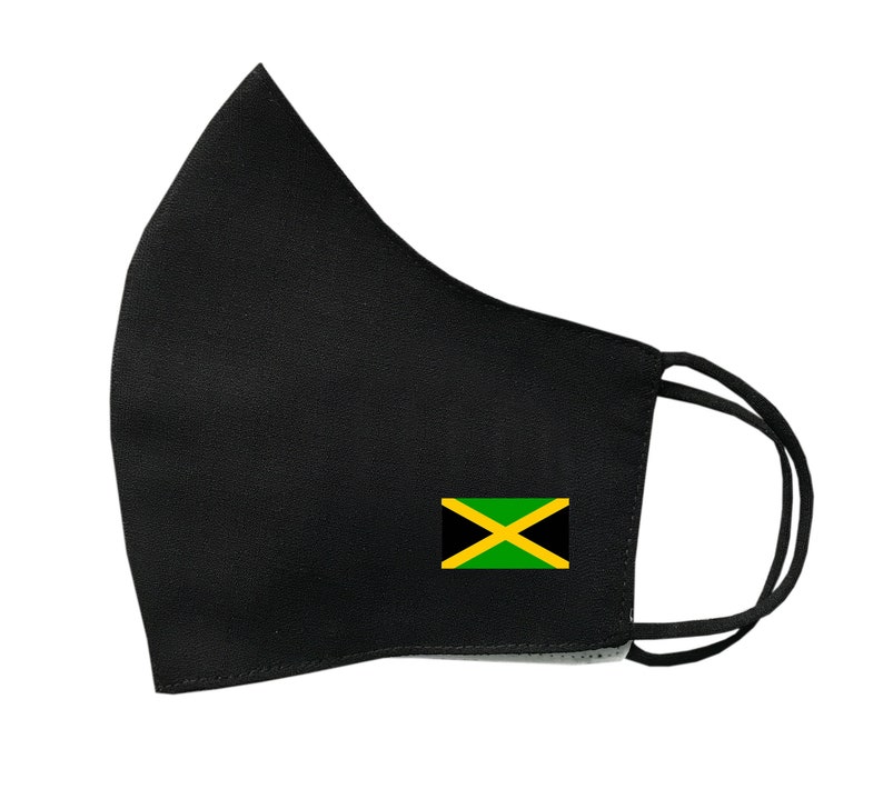Jamaican Flag Face Mask Protective Covering Washable Reusable Etsy Canada